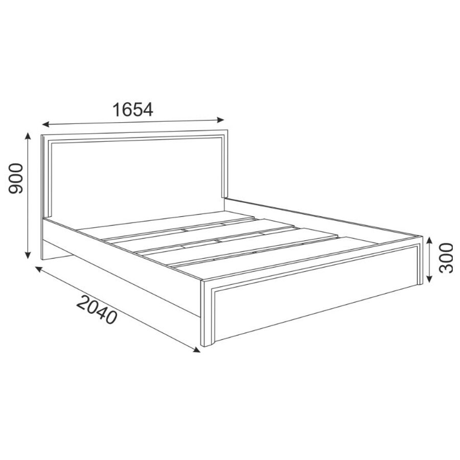Схема сборки двуспальной кровати из дсп